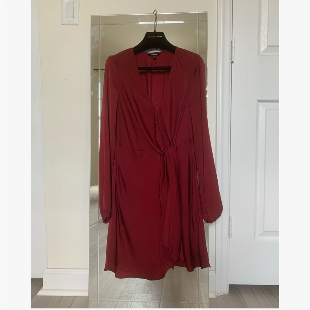 Knotted Mini Red Dress